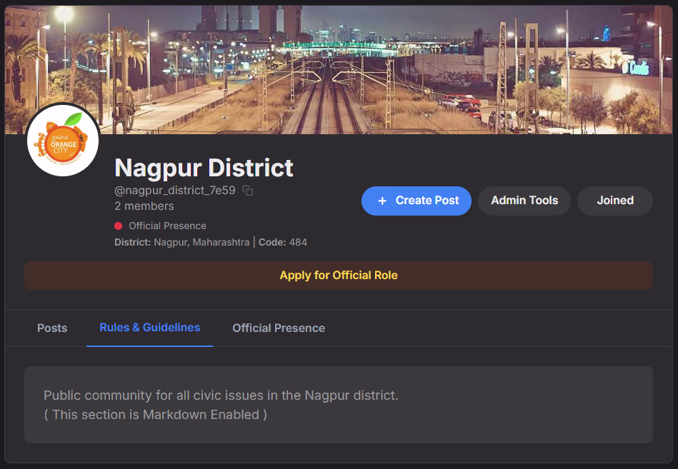 Official Dashboard Connection